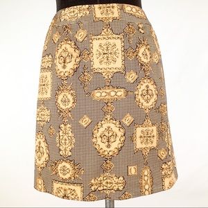Like New Talbots Medallion Print Pencil Skirt 8P